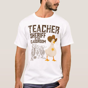 Camiseta Professor de volta à escola Cowboy Retro Goose Eng