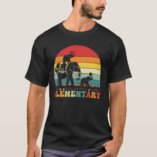 Camiseta Professor de volta à escola primária do elefante e