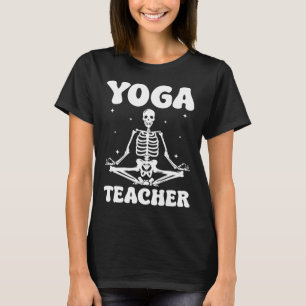 Camiseta Professor de Yoga Meditação de Halloween
