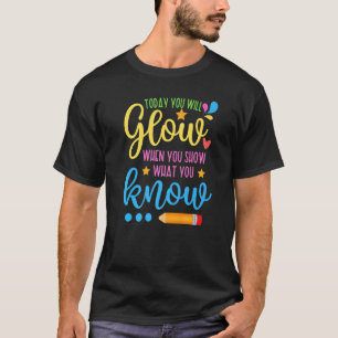 Camiseta Professor Divertido Hoje Você Vai Brilhar Quando M