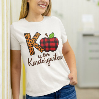 Camiseta Professor divertido K é para o Gráfico do jardim d
