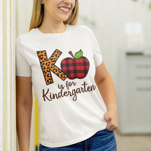 Camiseta Professor divertido K é para o Gráfico do jardim d (Criador carregado)