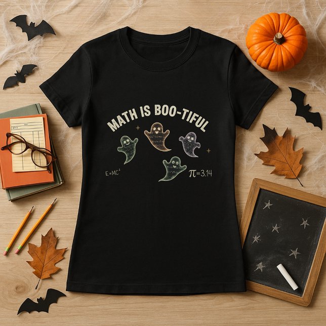 Camiseta Professor Divertido, Matemática de Halloween É Mat (Criador carregado)