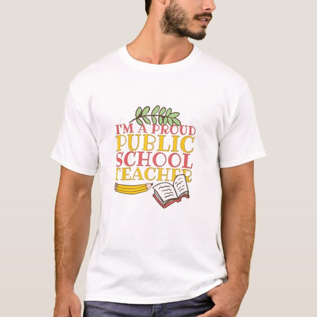 Camiseta Professor Divertido Presente Sou um Professor Públ (Frente)