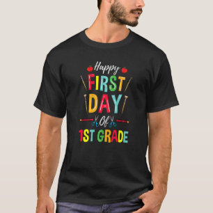 Camiseta Professor do 1º ano feliz no primeiro dia de aula