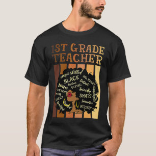 Camiseta Professor do 1º ano Magia Negra Habilidoso Incríve