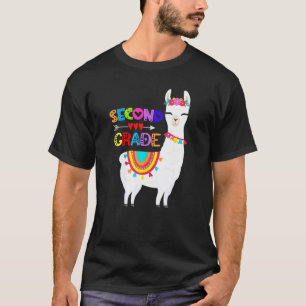 Camiseta Professor do 2º ano sem problemas Lhama Primeiro D