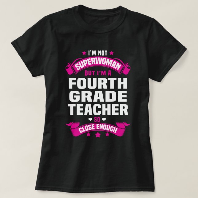 Camiseta Professor do 4º ano (Frente do Design)