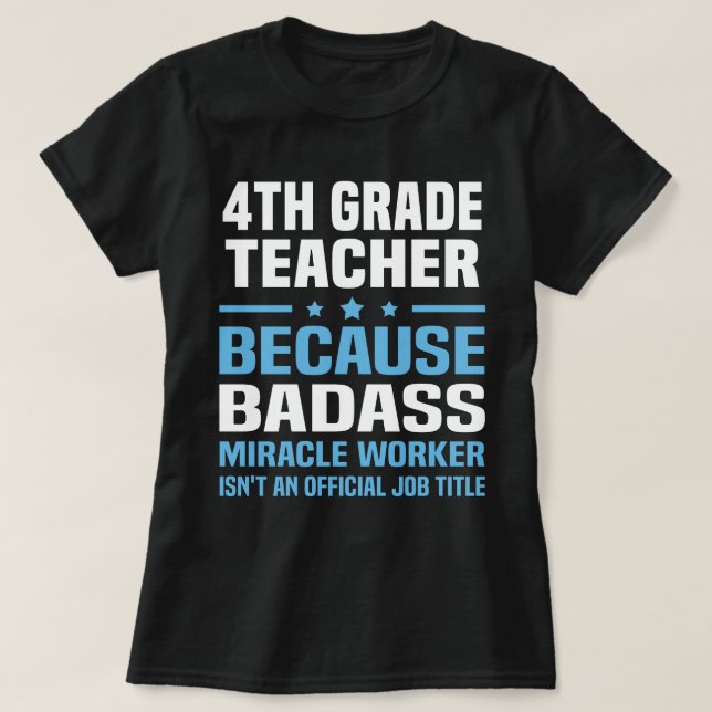 Camiseta Professor do 4º ano (Frente do Design)
