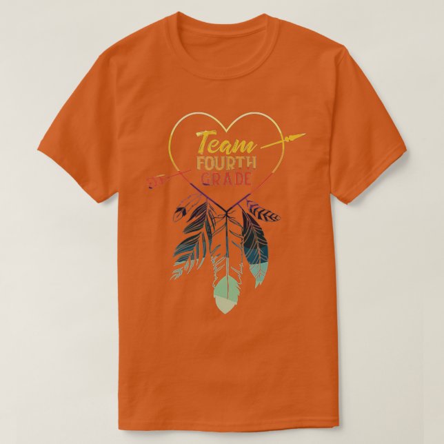 Camiseta Professor do 4º ano da equipe Professora no último (Frente do Design)