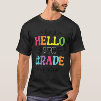 Camiseta Professor do 4º ano Olá Quarta Série