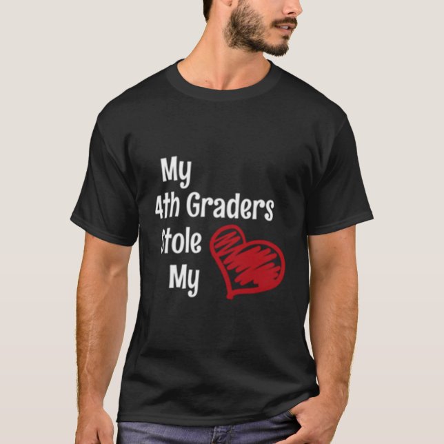 Camiseta Professor Do 4º Ano Para Professores Apaixonados (Frente)