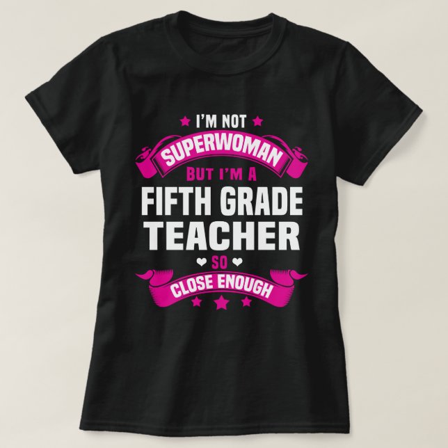 Camiseta Professor do 5º ano (Frente do Design)