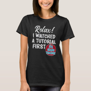 Camiseta Professor do 5º ano assiste tutoriais primeiro dia
