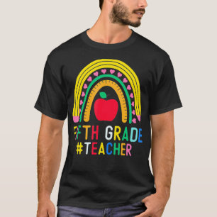Camiseta Professor do 5 de Grau Arco-Íris Quinto Grau Quadr