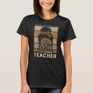 Camiseta Professor do 5 e Escola Secundária do Quinto Grau