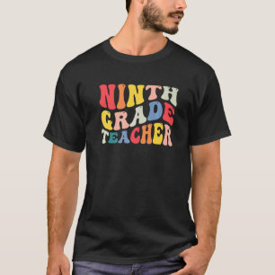 Camiseta Professor do 9º ano de volta à Escola Retro Groov