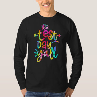 Camiseta Professor do Dia de Testes de Tempos É o Dia de Te
