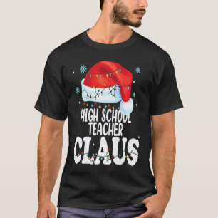 Camiseta Professor do Ensino Médio Claus Natal Fantasia Com
