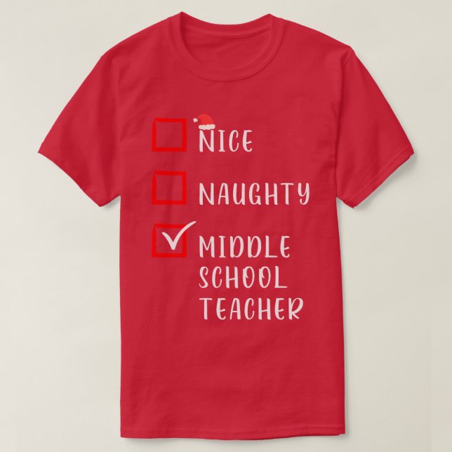 Camiseta Professor do Ensino Médio Nice (Frente do Design)