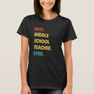 Camiseta Professor do ensino médio Retrô Melhor Tea do ensi
