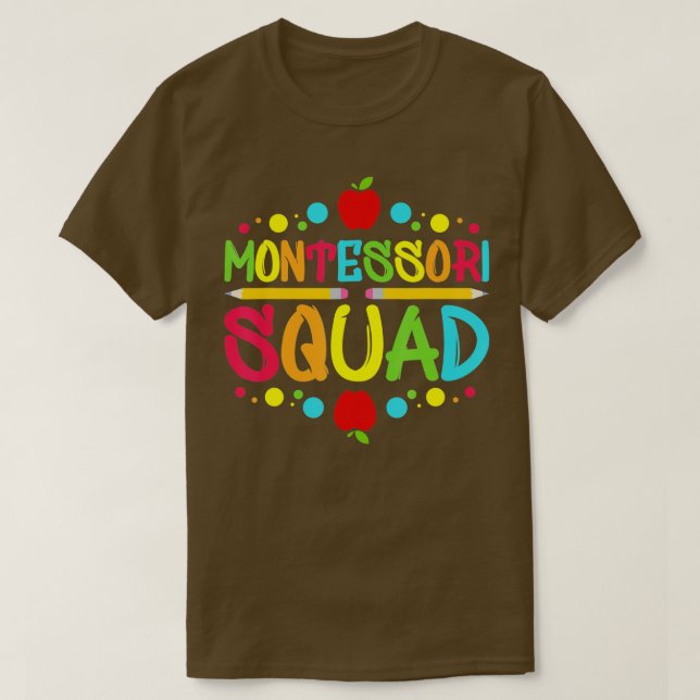 Camiseta Professor do Esquadrão Montessori I (Frente do Design)