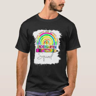 Camiseta Professor do infantário Tie Dye Rainbow Volta Para