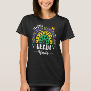 Camiseta Professor do primeiro grau Krewe Rainbow Leopa