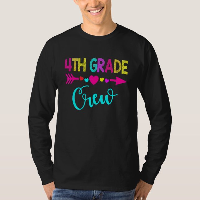 Camiseta Professor do Quarto Ano  Volta às Aulas Equipe do  (Frente)
