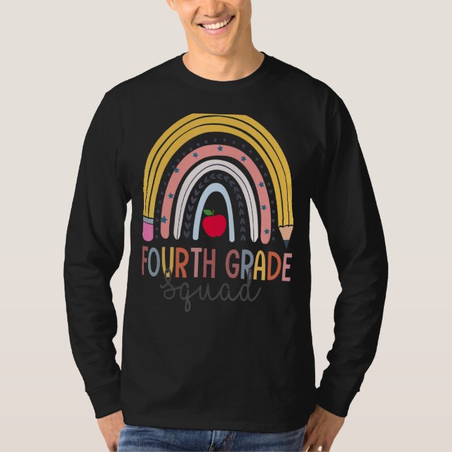 Camiseta Professor do Quarto Grau Esquadrão Arco-Íris De Vo (Frente)