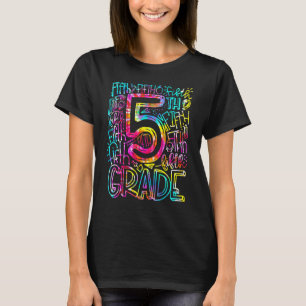 Camiseta Professor Do Quinto 5 De Tie Dye De Volta À Sc