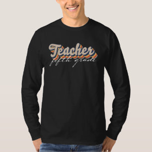 Camiseta Professor do Quinto Ano Fonte Retro Vintage De Vol