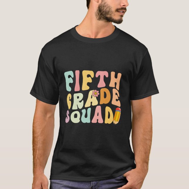 Camiseta Professor do Quinto Grau 5 do Quadrado de Volta à  (Frente)