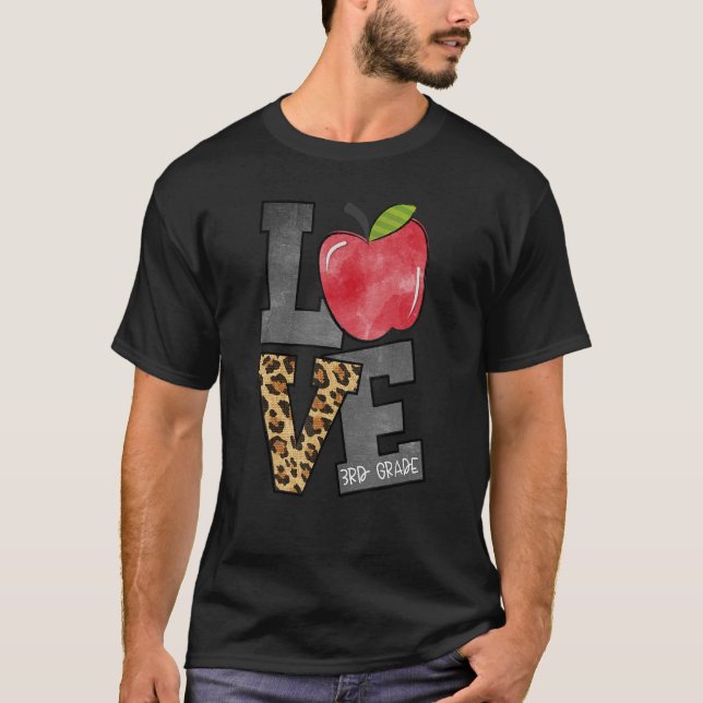 Camiseta Professor do terceiro grau Apple L (Frente)