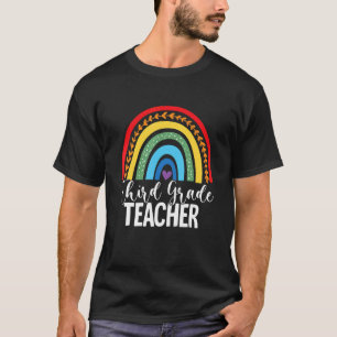 Camiseta Professor do Terceiro Grau Arco-Íris De Volta À 3ª