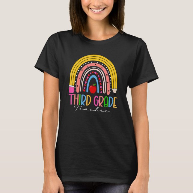 Camiseta Professor do terceiro grau do Rainbow Professor do (Frente)
