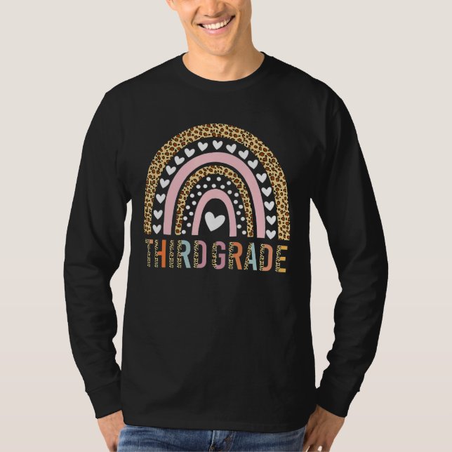 Camiseta Professor do Terceiro Grau Leopard Rainbow 3º Grau (Frente)