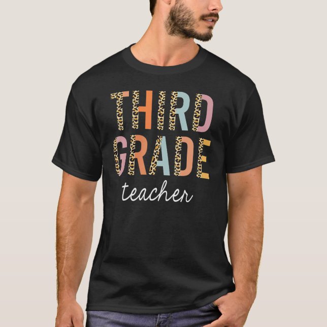 Camiseta Professor do Terceiro Grau Leopardo, 3º Grau, Regr (Frente)