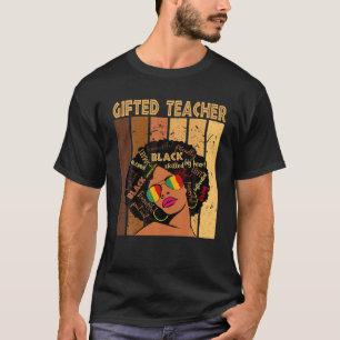 Camiseta Professor dotado História Negra Afro-Americana