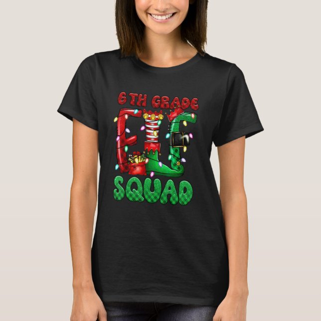 Camiseta Professor duende da equipe de duendes da 6ª série  (Frente)