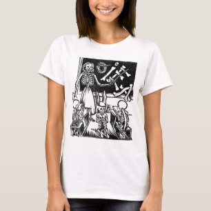 Camiseta Professor e estudantes de esqueleto "dia do