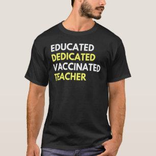 Camiseta Professor Educado Dedicado Vacinado Professor