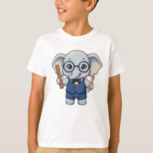 Camiseta Professor Elefante - Fofo Volta às Aulas