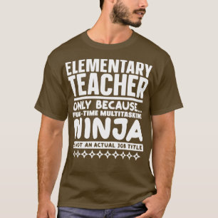 Camiseta Professor elementar Ninja