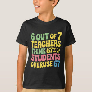 Camiseta Professor Engraçado Abuso 67 Professor 100 Dias De