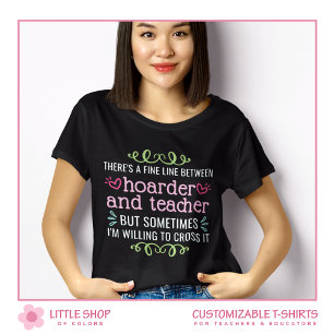 Camiseta Professor Engraçado Acumulador de Suprimentos Esco