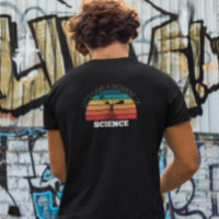 professor engraçado de ciência na frente e atrás