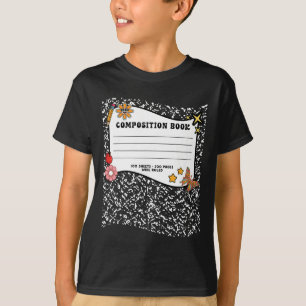 Camiseta Professor Engraçado de Notebook de Composição Hall