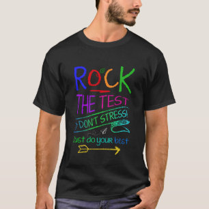 Camiseta Professor engraçado de teste sacode o teste ensina