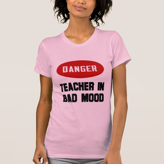 Camiseta Professor engraçado em mau humor (Frente)